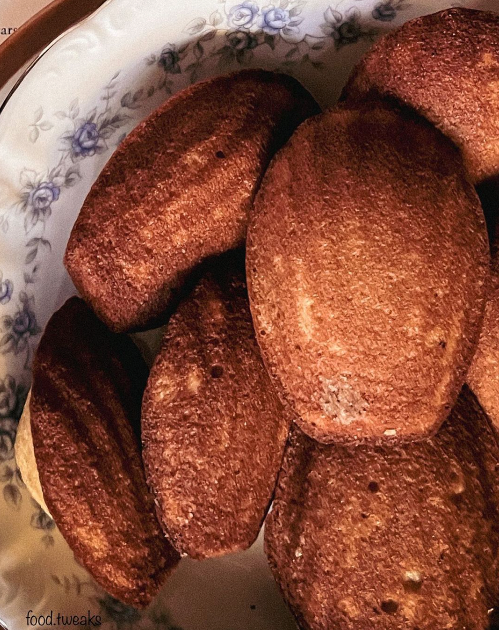 Brown Butter Kahlúa Cardamom Madeleines