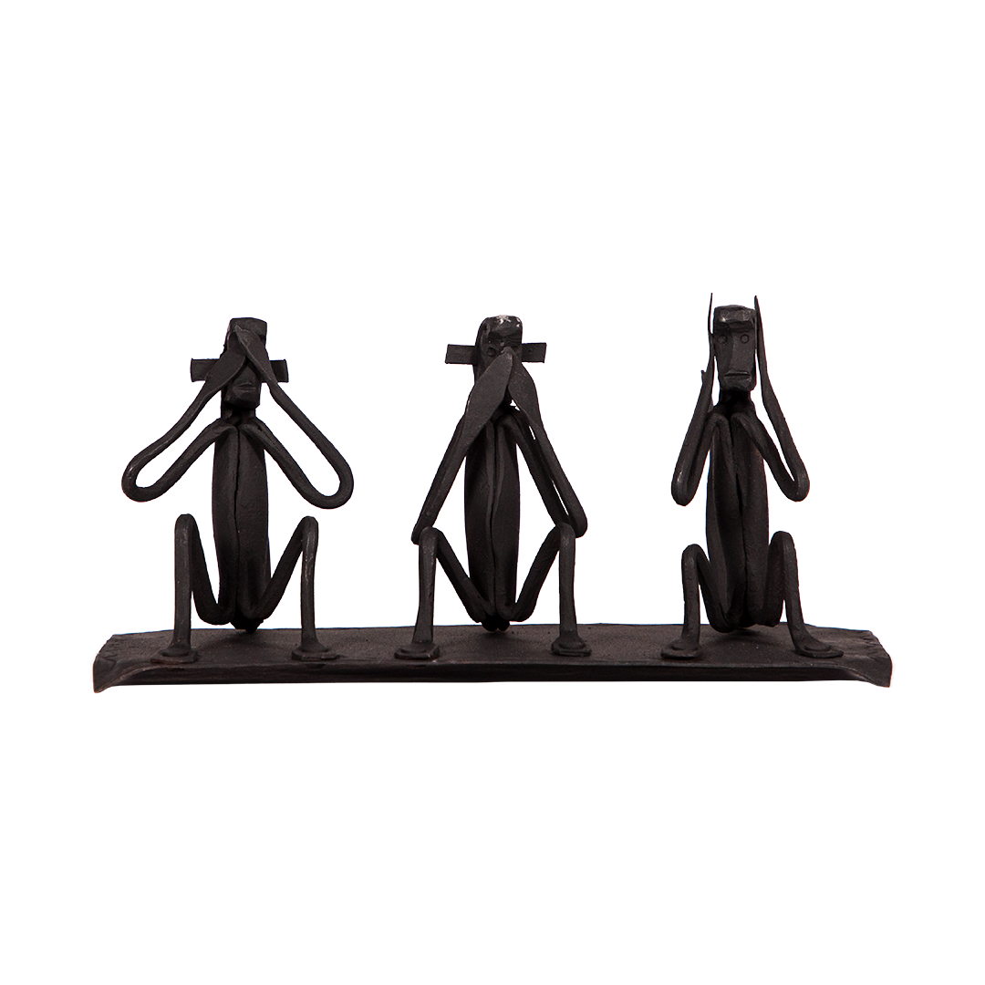 Wrought Iron Monkey Statues