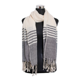 Organic Cotton Scarf Charcoal Black