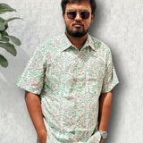 Green Yellow Mens Shirt