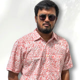 Pink Floral Mens Shirt