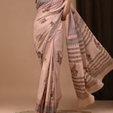 Handblock Mul Cotton Sarees