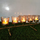 5 Glasses Tea Light Set