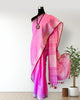 Pink Linen Saree
