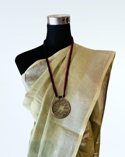 Pista Green Linen Saree