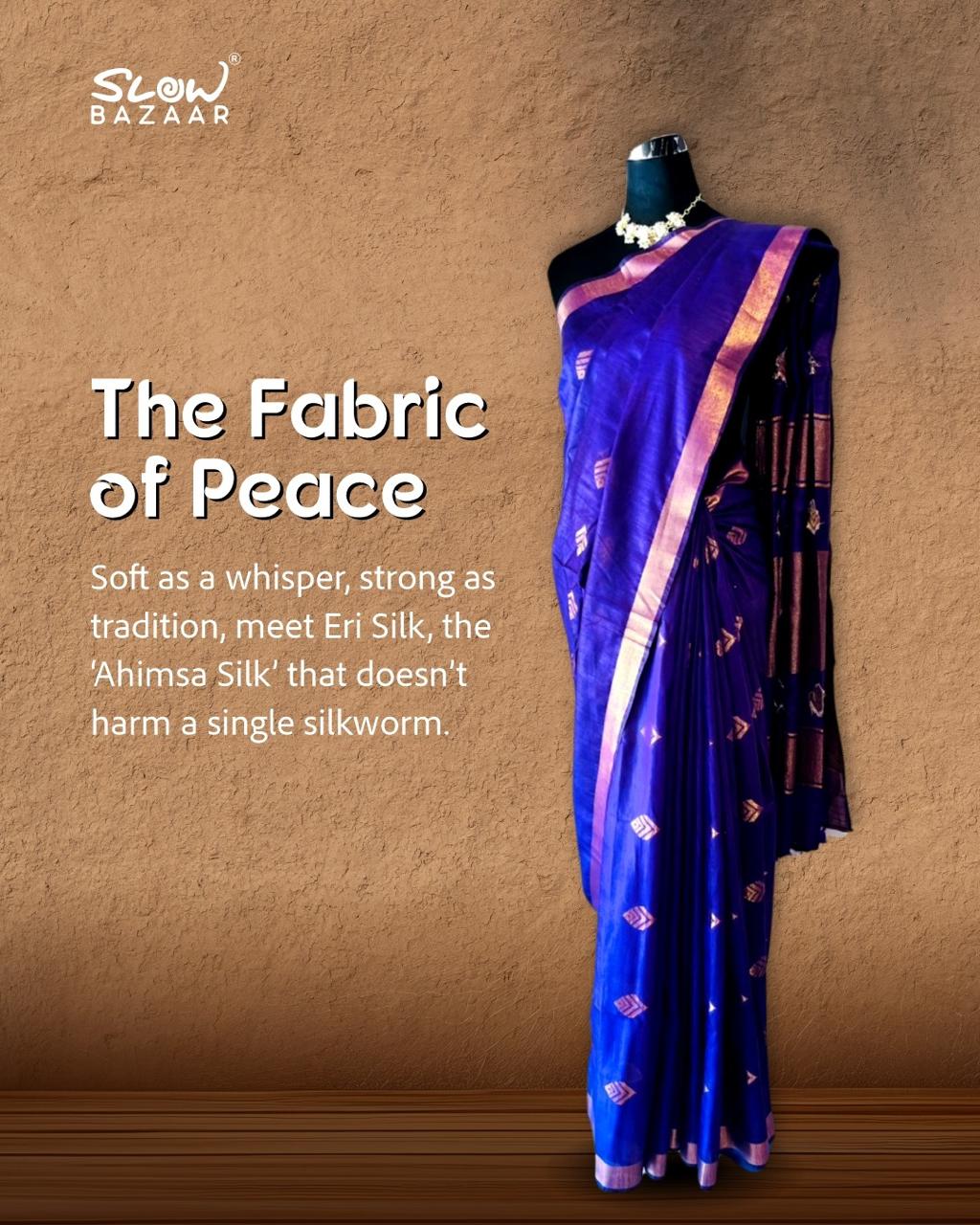 Dark Purple Eri Silk