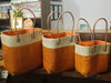 Handmade raffia tote bags