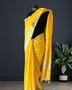 Yellow Linen Saree