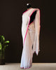 White Linen Saree