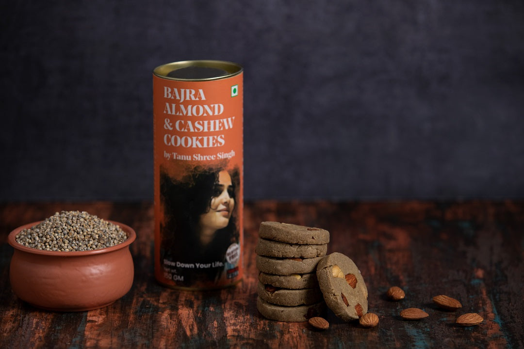 Bajra Almond Cashew Cookies